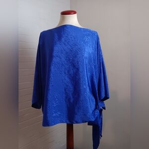Lorac Original Lady Carol Vintage Elegant Blue Women's Top Sz 14/16